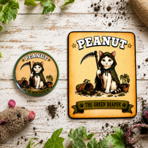 Personalised Cat Crimes Badge & Suspect Card – Classic Edition